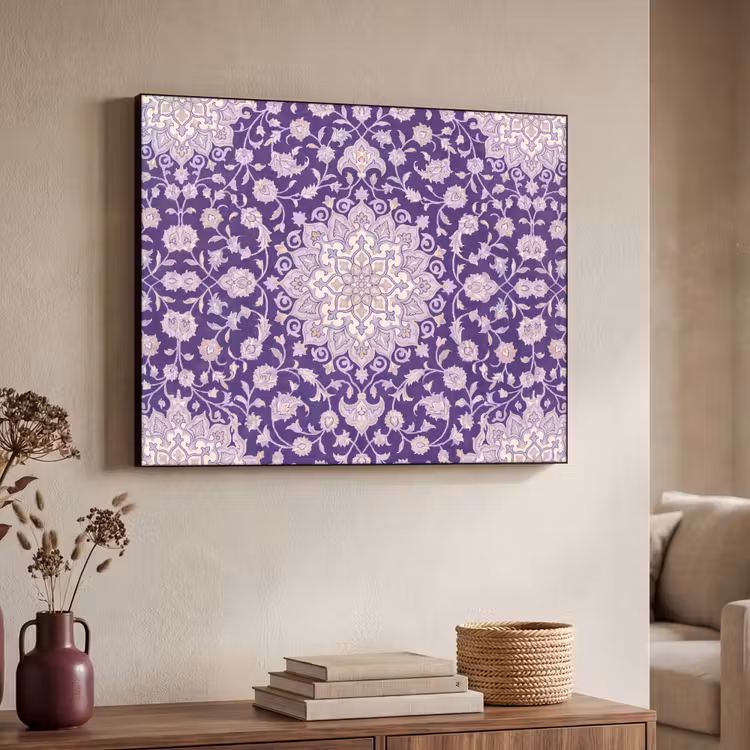Art Frame - Patroon - Medallion - Oosters - Paars - Decoratie — 4