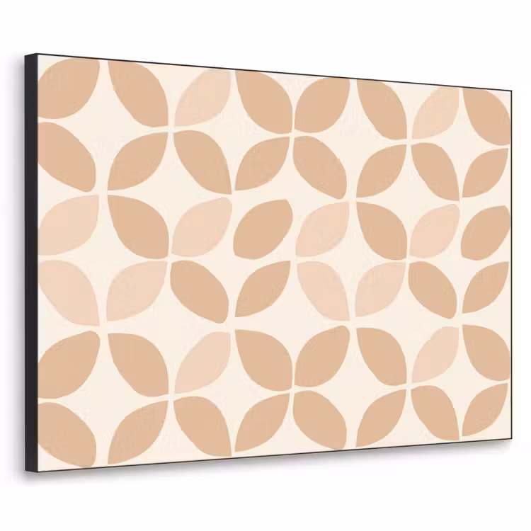 Art Frame - Beige - Bladeren - Minimalistisch - Patroon — 1