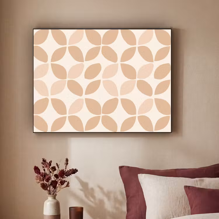 Art Frame - Beige - Bladeren - Minimalistisch - Patroon — 2