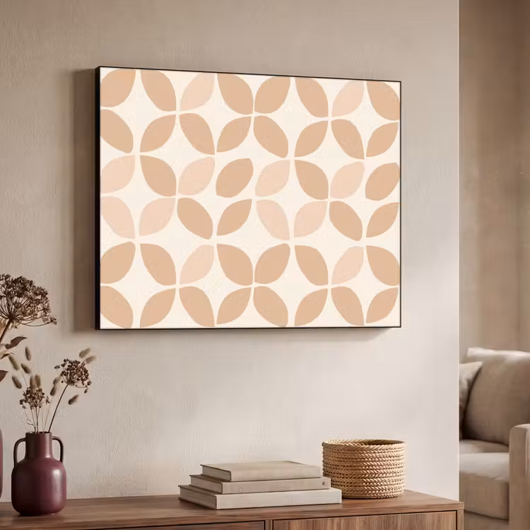 Art Frame - Beige - Bladeren - Minimalistisch - Patroon — 4