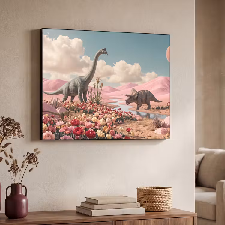 Art Frame - Dinosaurus - Roze - Landschap — 4