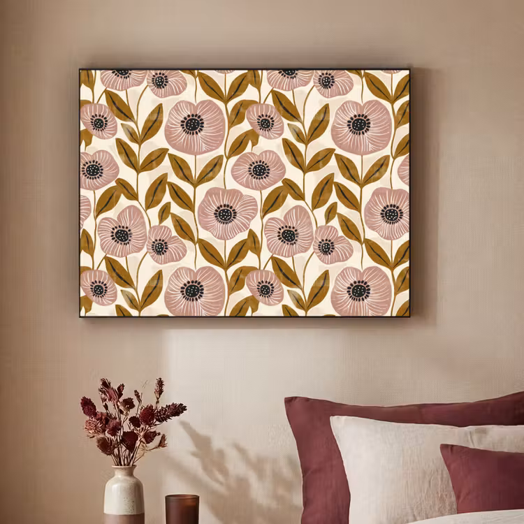 Art Frame - Dustyroze - Bloemen - Grafisch - Patroon — 2