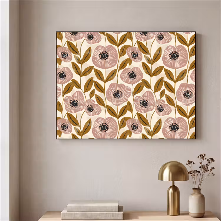 Art Frame - Dustyroze - Bloemen - Grafisch - Patroon — 3