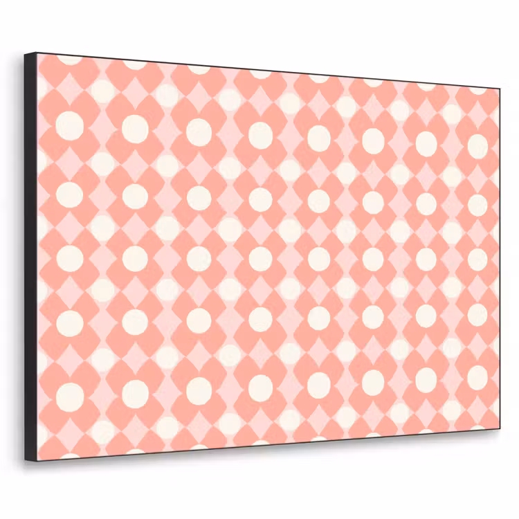 Art Frame - Koraal - Retro - Geometrisch - Patroon — 1