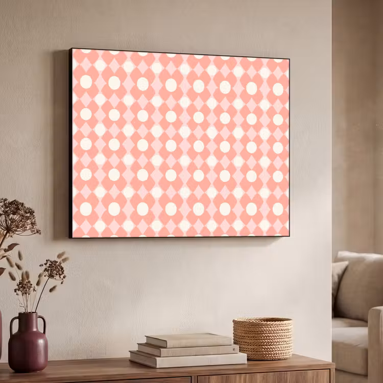 Art Frame - Koraal - Retro - Geometrisch - Patroon — 4