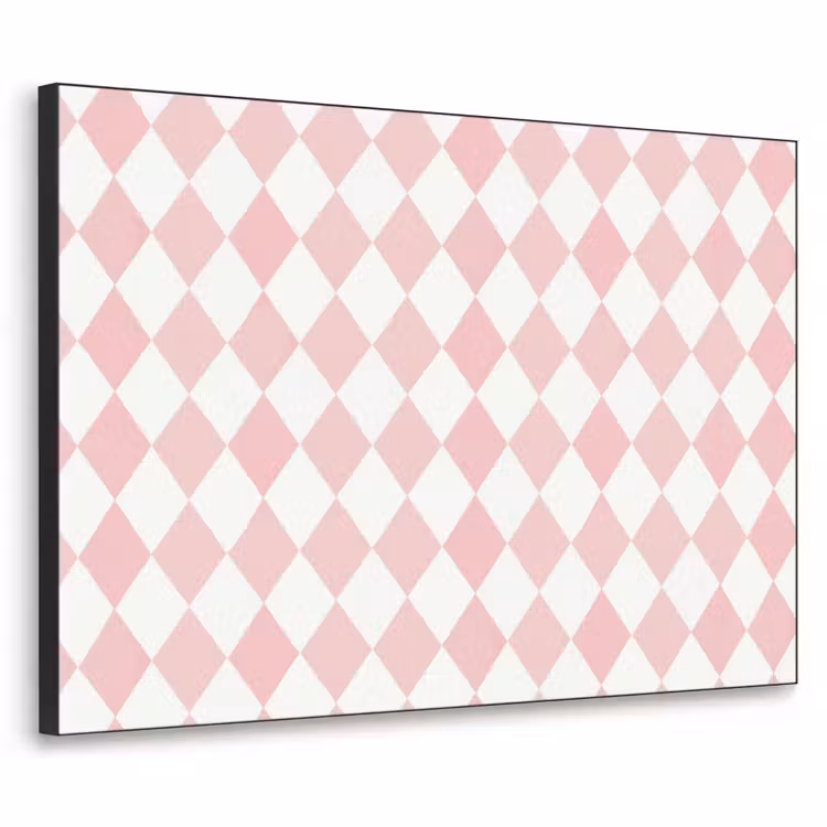 Art Frame - Lichtroze - Ruiten - Geometrisch - Patroon — 1