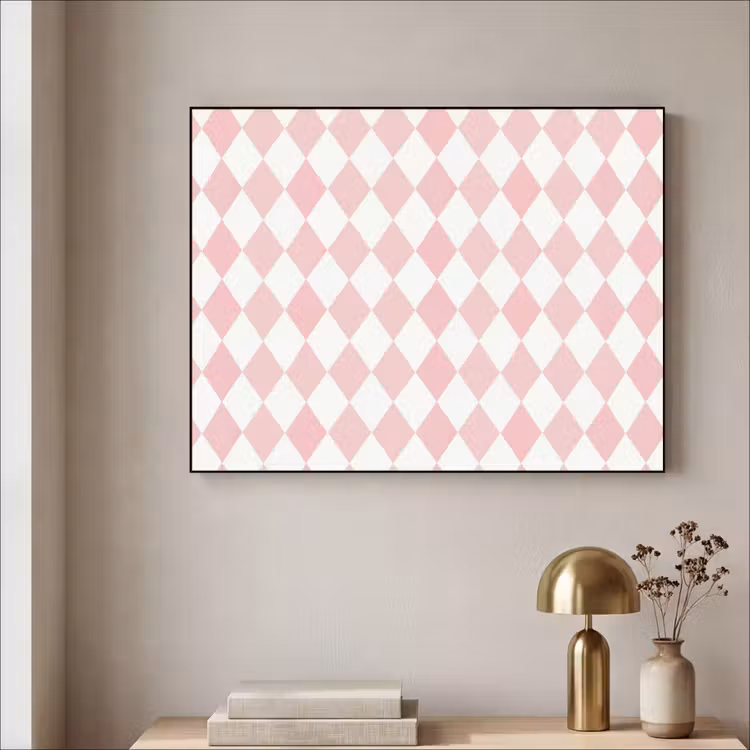Art Frame - Lichtroze - Ruiten - Geometrisch - Patroon — 3