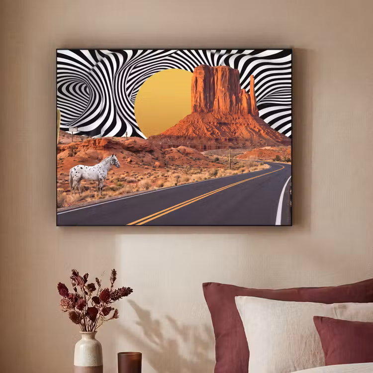 Art Frame - Paard - Woestijn - Natuur — 2