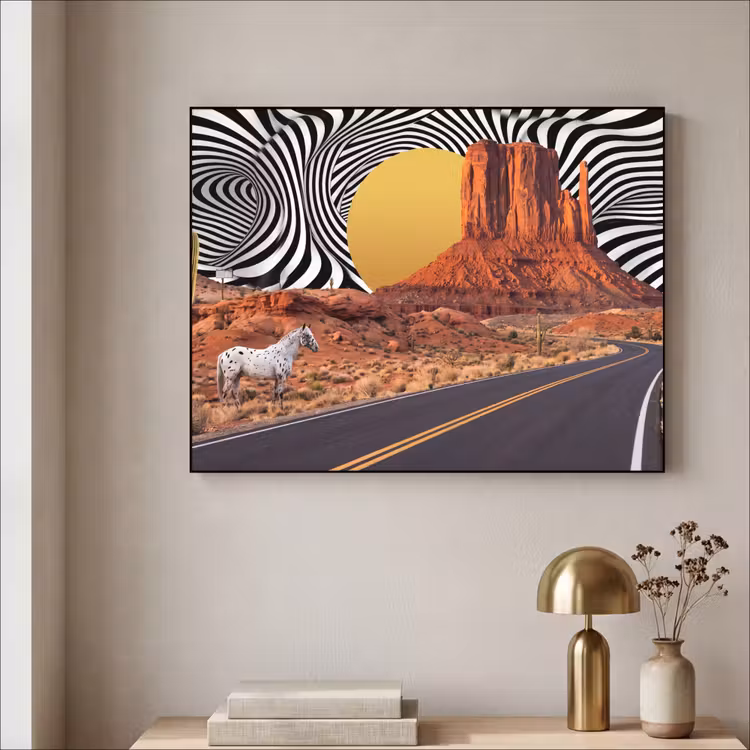 Art Frame - Paard - Woestijn - Natuur — 3