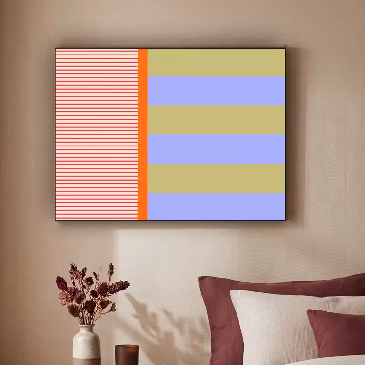Art Frame - Abstract - Geometrie - Strepen - Blokken - Rood — 2