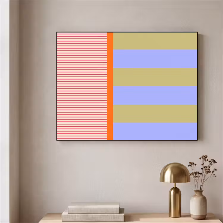 Art Frame - Abstract - Geometrie - Strepen - Blokken - Rood — 3