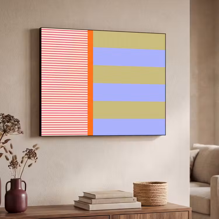 Art Frame - Abstract - Geometrie - Strepen - Blokken - Rood — 4