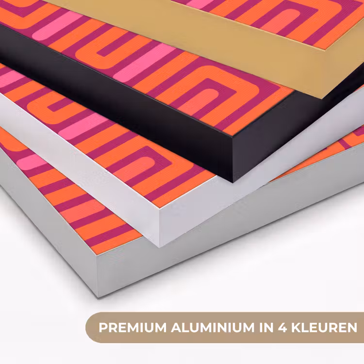 Art Frame - Abstract - Patroon - Lijnen - Roze - Oranje — 5