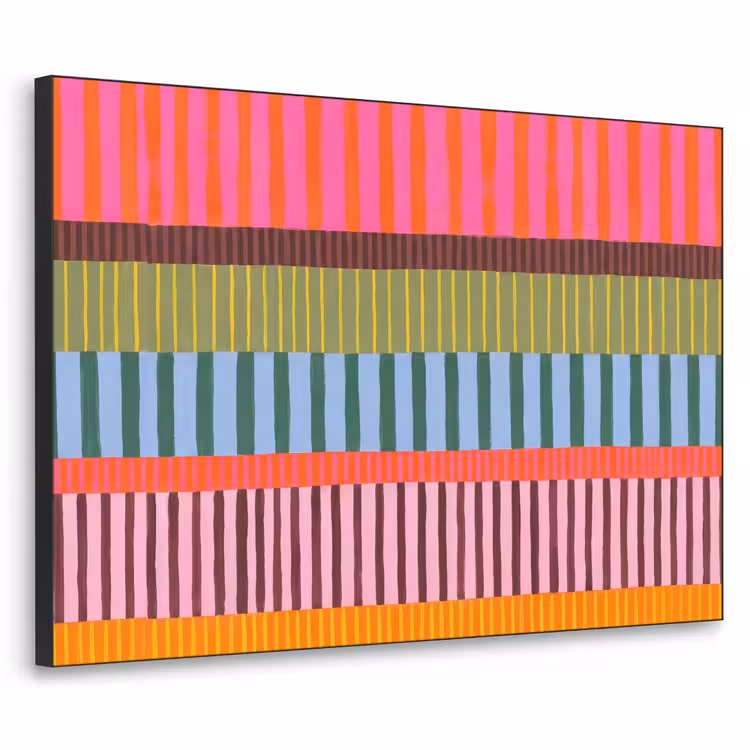 Art Frame - Abstract - Strepen - Modern - Kleurrijk - Kunst — 1
