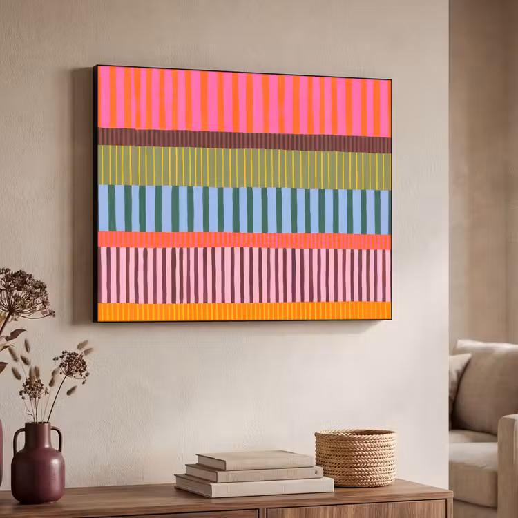 Art Frame - Abstract - Strepen - Modern - Kleurrijk - Kunst — 4