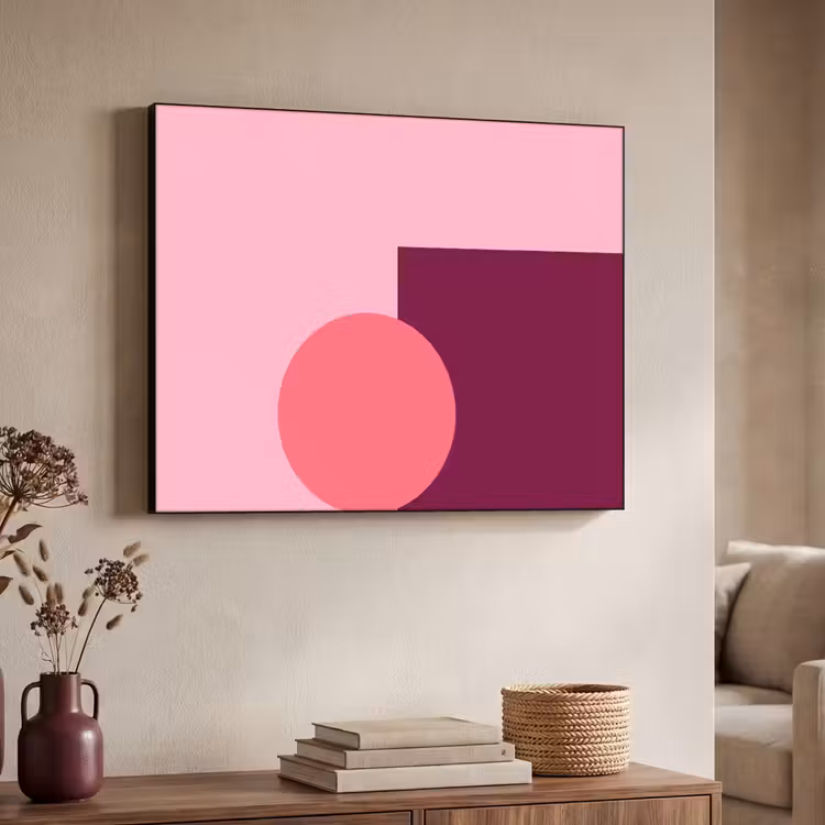 Art Frame - Abstract - Vormen - Roze - Modern - Design — 4