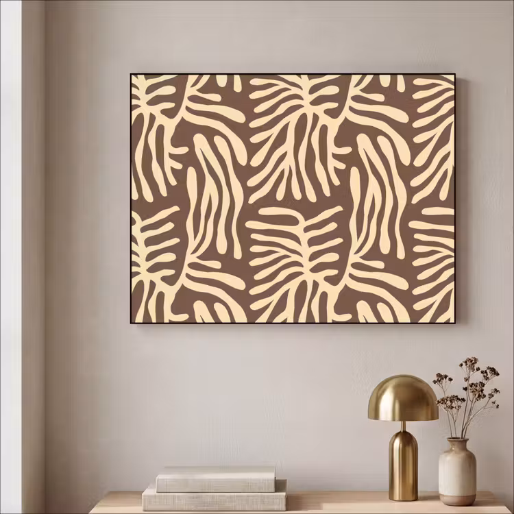 Art Frame - Bruin - Koraal - Expressief - Patroon — 3