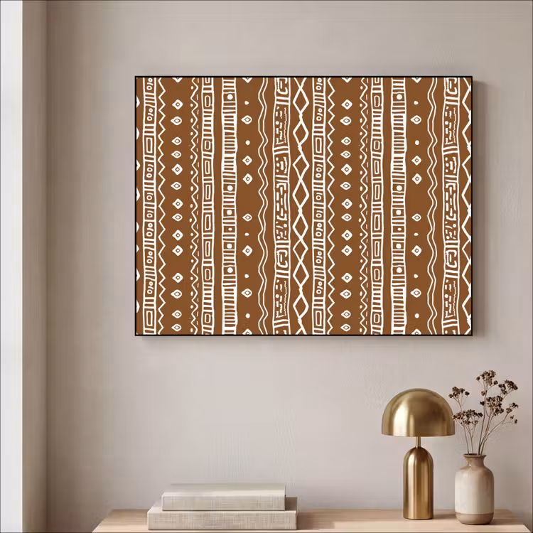 Art Frame - Chocoladebruin - Etnisch - Tribaal - Patroon — 3
