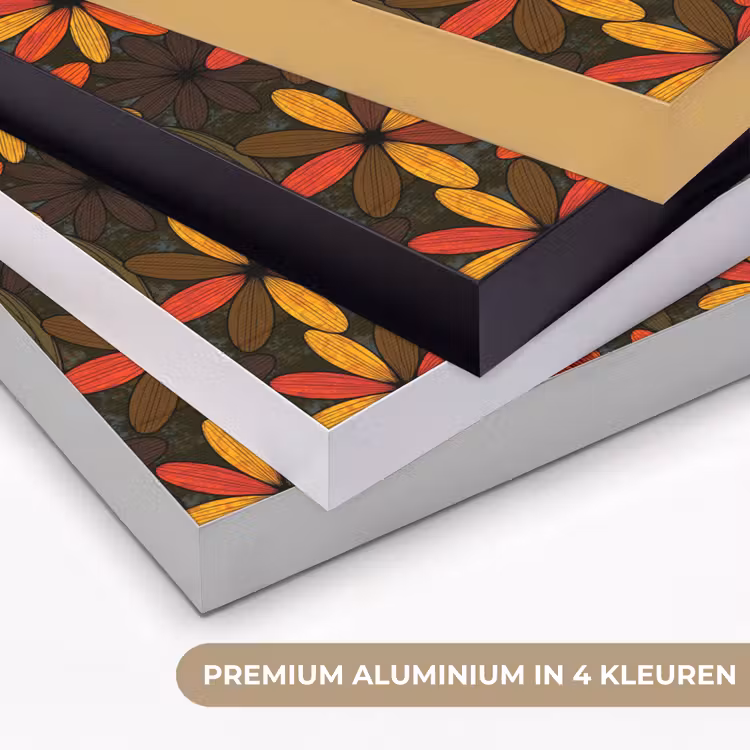 Art Frame - Oranje - Retro - Bloemen - Herfst — 5