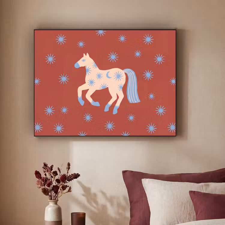Art Frame - Dieren - Sterren - Maan - Abstract - Rood — 2