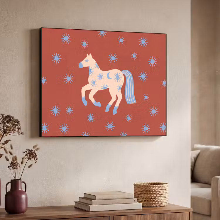 Art Frame - Dieren - Sterren - Maan - Abstract - Rood — 4