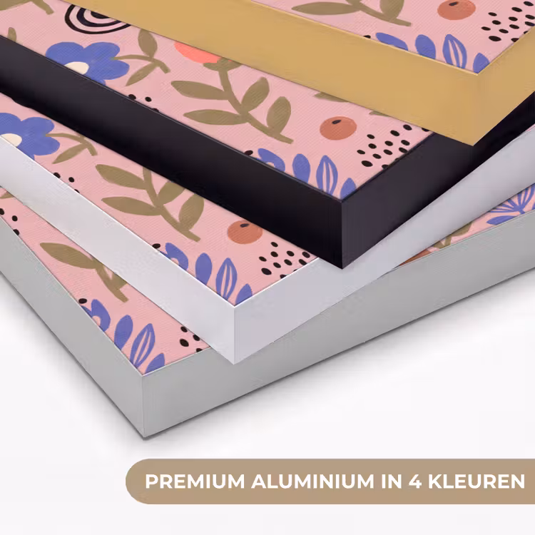 Art Frame - Kat - Bloemen - Dieren - Modern - Roze — 5