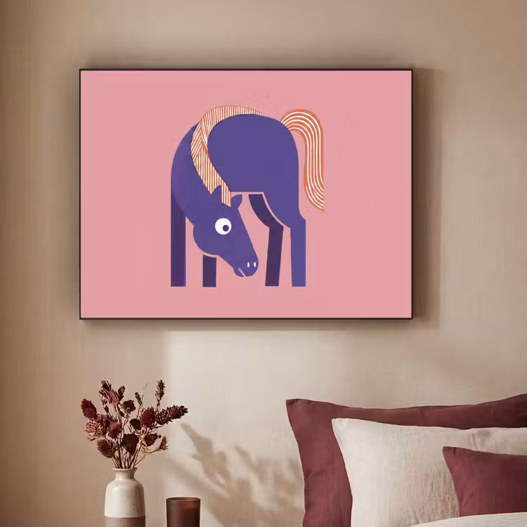 Art Frame - Paard - Abstract - Dieren - Modern - Blauw — 2