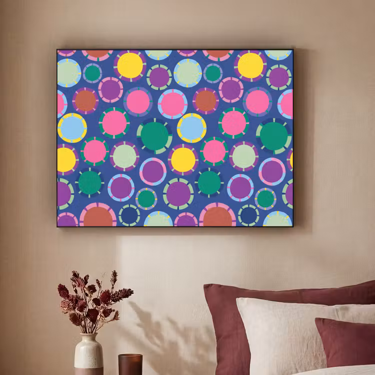 Art Frame - Patroon - Cirkels - Abstract - Kleurrijk — 2
