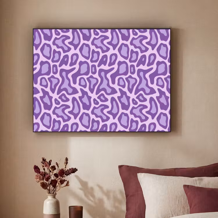Art Frame - Paars - Abstract - Luipaard - Vlekken - Groovy - Patroon — 2