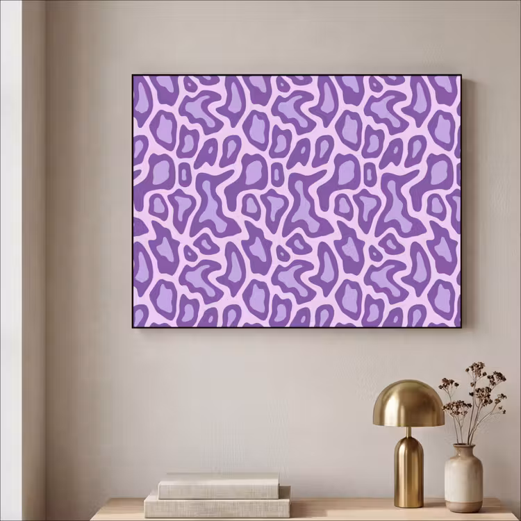 Art Frame - Paars - Abstract - Luipaard - Vlekken - Groovy - Patroon — 3