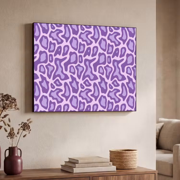 Art Frame - Paars - Abstract - Luipaard - Vlekken - Groovy - Patroon — 4