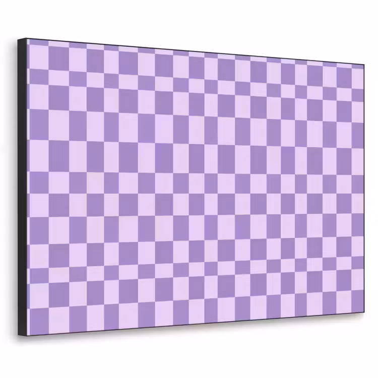 Art Frame - Paars - Geometrisch - Dambord - Blokken - Patroon — 1