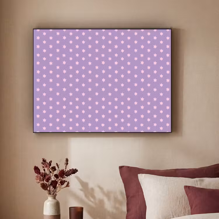 Art Frame - Paars - Roze - Sterren - Geometrisch - Patroon — 2