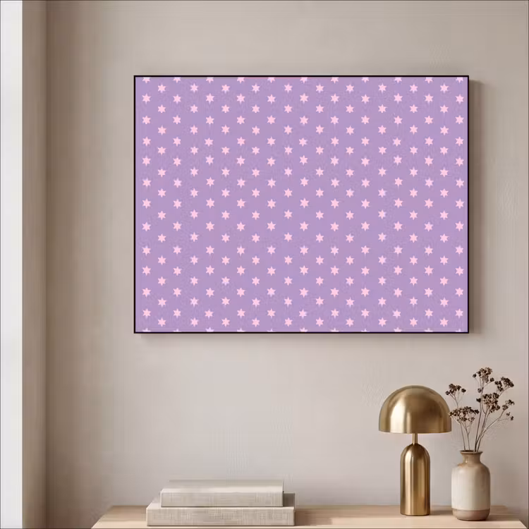 Art Frame - Paars - Roze - Sterren - Geometrisch - Patroon — 3