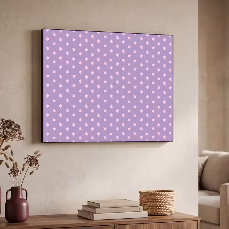 Art Frame - Paars - Roze - Sterren - Geometrisch - Patroon — 4