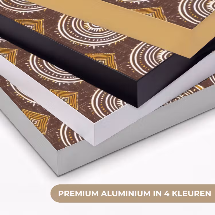 Art Frame - Chocoladebruin - Etnisch - Tribaal - Cirkels - Patroon — 5