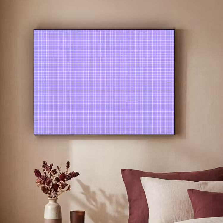 Art Frame - Paars - Geometrisch - Raster - Minimalistisch - Patroon — 2