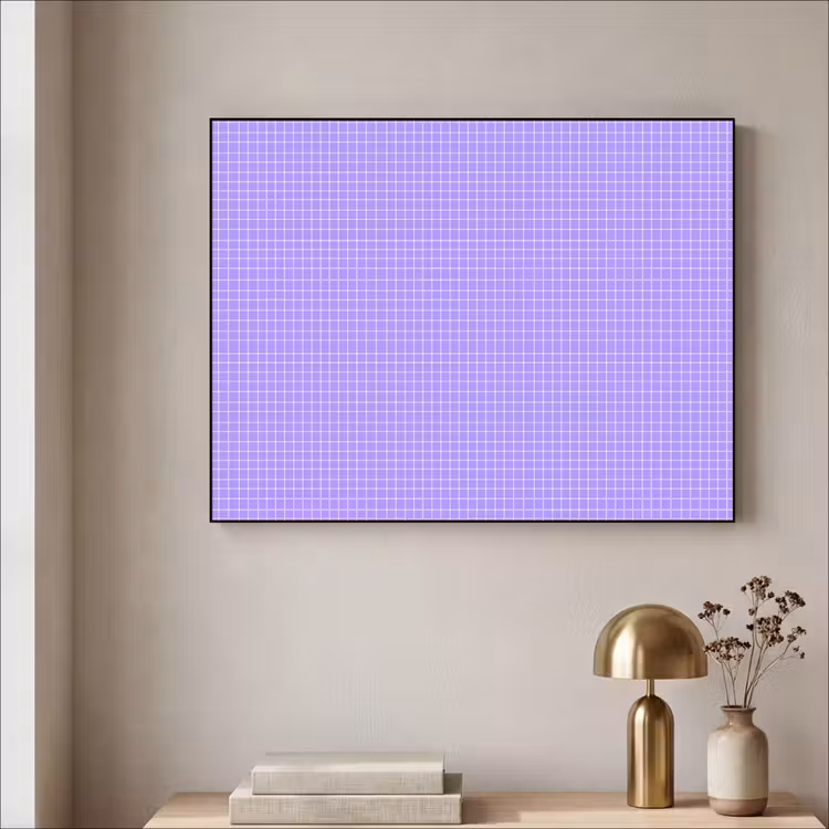Art Frame - Paars - Geometrisch - Raster - Minimalistisch - Patroon — 3