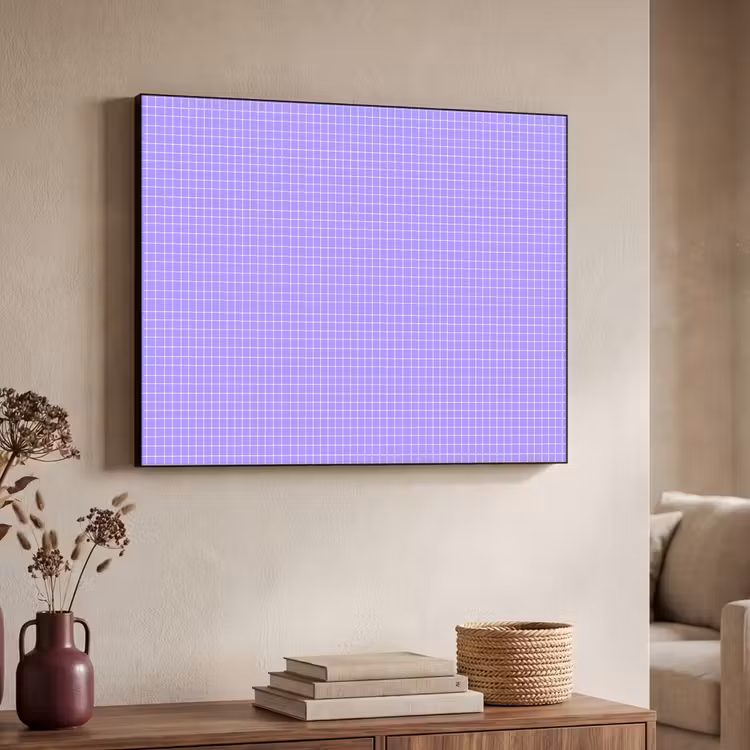 Art Frame - Paars - Geometrisch - Raster - Minimalistisch - Patroon — 4