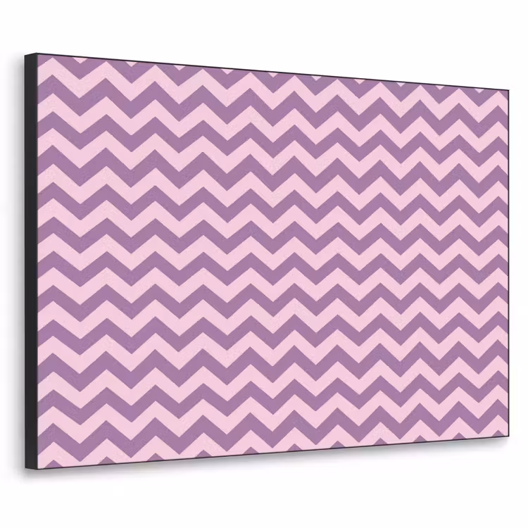 Art Frame - Paars - Roze - Geometrisch - Chevron - Zigzag - Patroon — 1