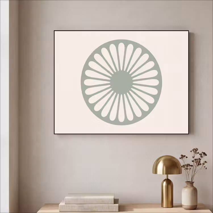 Art Frame - Abstract - Patroon - Radiaal - Modern - Groen — 3