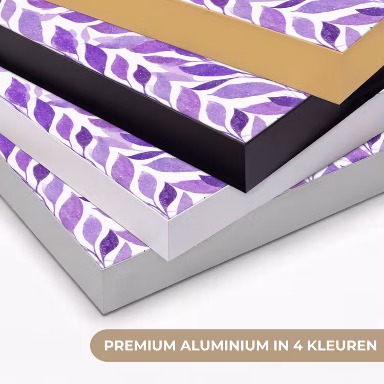 Art Frame - Paars - Botanisch - Bladeren - Aquarel - Takken - Patroon — 5