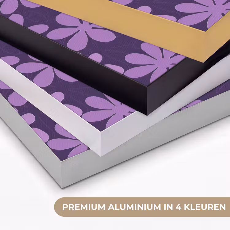 Art Frame - Paars - Botanisch - Bloemen - Retro - Patroon — 5