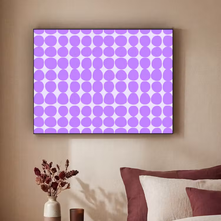 Art Frame - Paars - Geometrisch - Stippen - Polka Dot - Patroon — 2