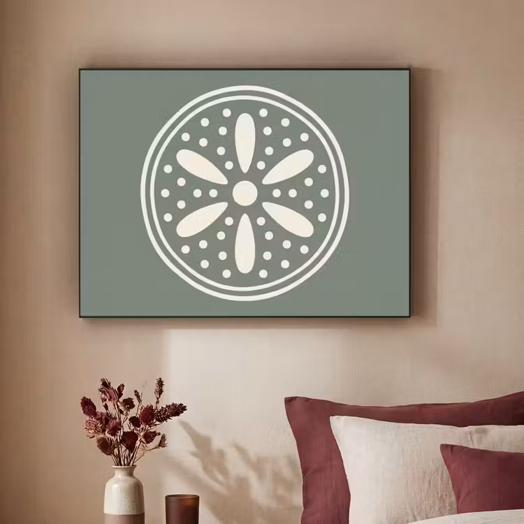 Art Frame - Patroon - Cirkel - Abstract - Groen - Decoratie — 2