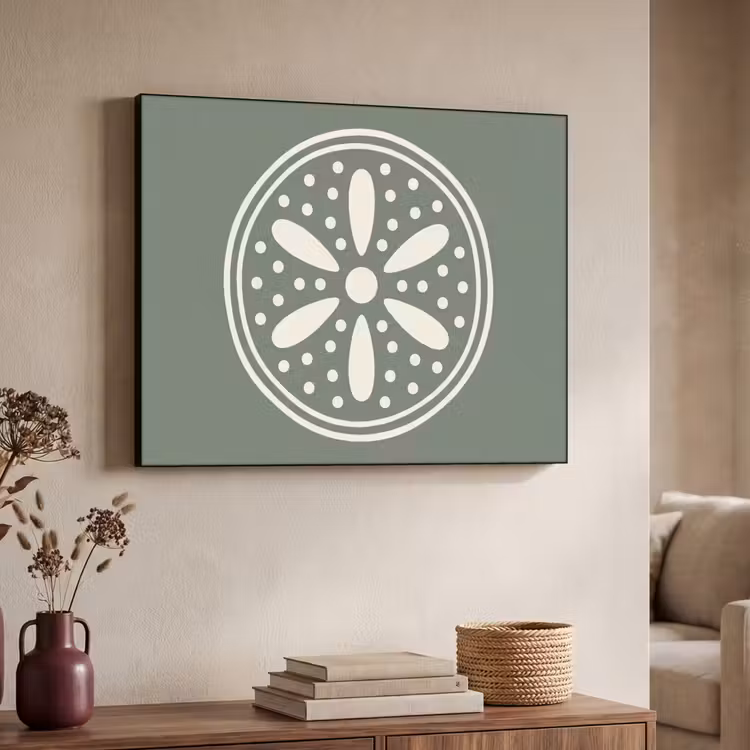 Art Frame - Patroon - Cirkel - Abstract - Groen - Decoratie — 4