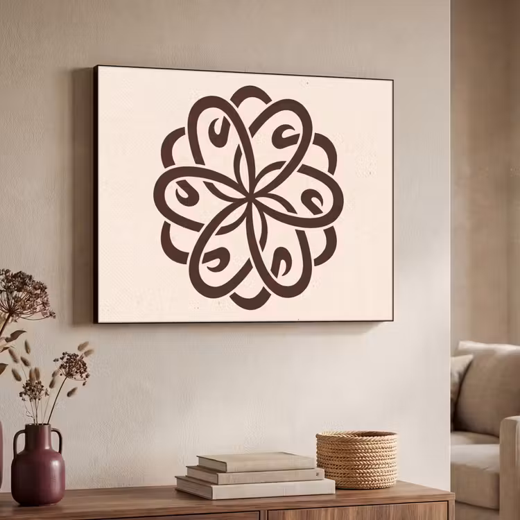Art Frame - Patroon - Knoop - Abstract - Modern - Bruin — 4