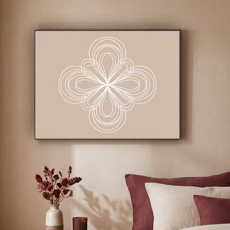 Art Frame - Patroon - Lijnen - Abstract - Minimalistisch - Beige — 2