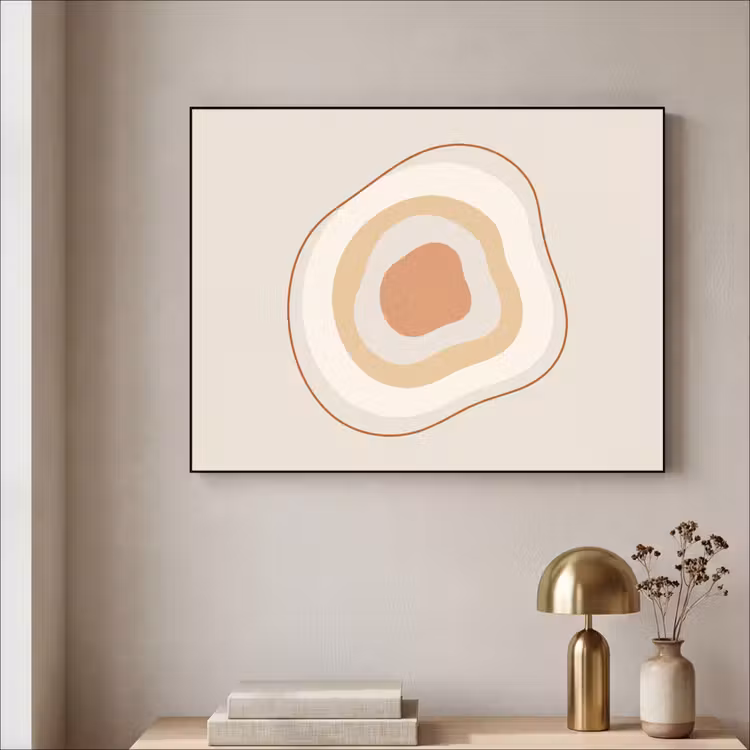 Art Frame - Abstract - Organisch - Modern - Beige - Kunst — 3