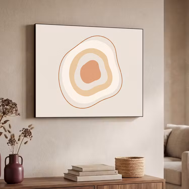 Art Frame - Abstract - Organisch - Modern - Beige - Kunst — 4